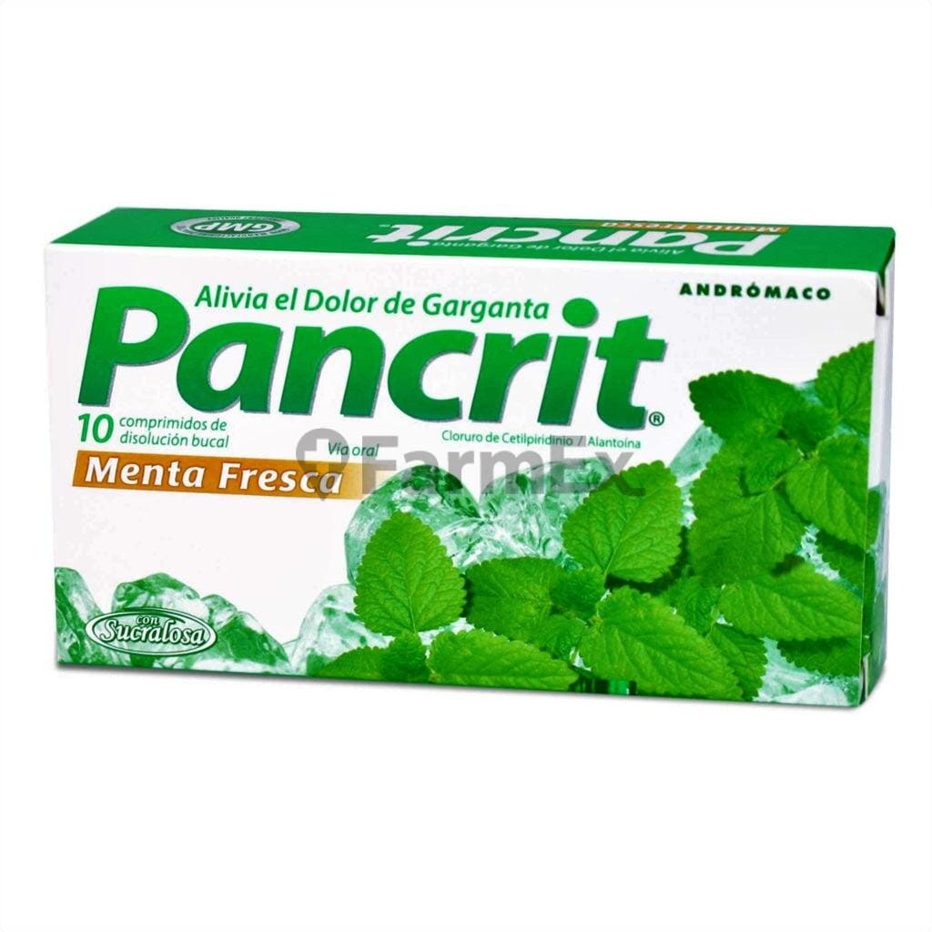 Pancrit Menta Fresca x 10 comprimidos Farmex-VidaTres-Persistente